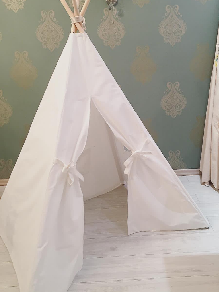 چادر سرخپوستی سفید ساده